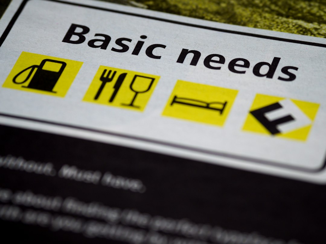 a close up of a sign on a table